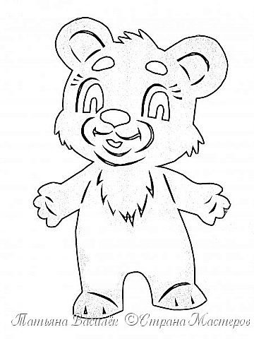 Вытынанки мишка