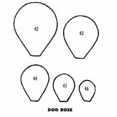 Выкройка лепестков розы