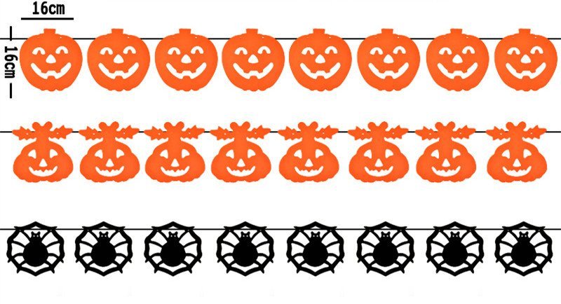 Гирлянда на Хэллоуин из бумаги