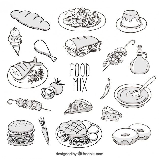 Блюдо раскраска для детей