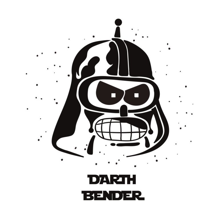 Робот Бендер наклейка