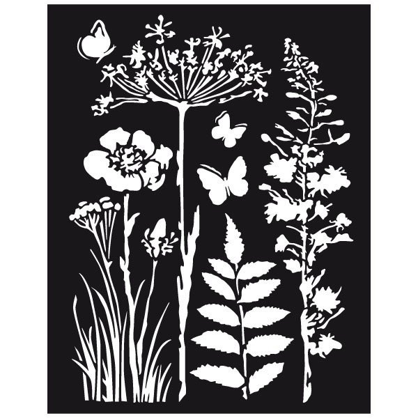 Трафареты цветов для декора