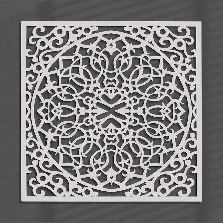 Ажурный декор на стену