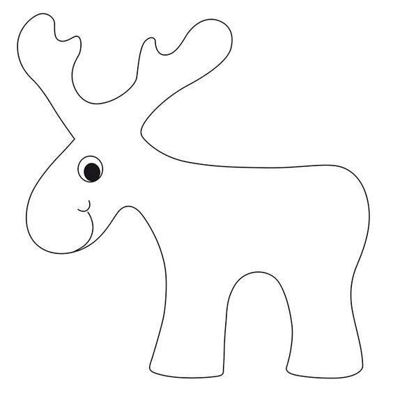 Новогодний олень из фетра