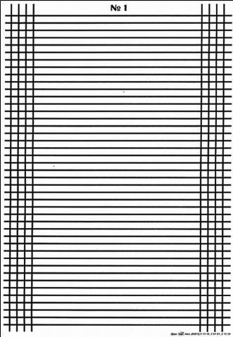 Зебра Линовка а4