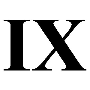 IX Римская цифра