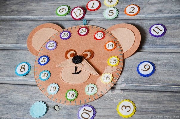 Часики из фетра