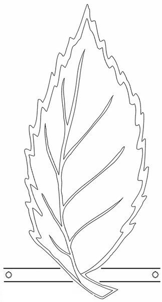 Осенние листья трафареты для вырезания