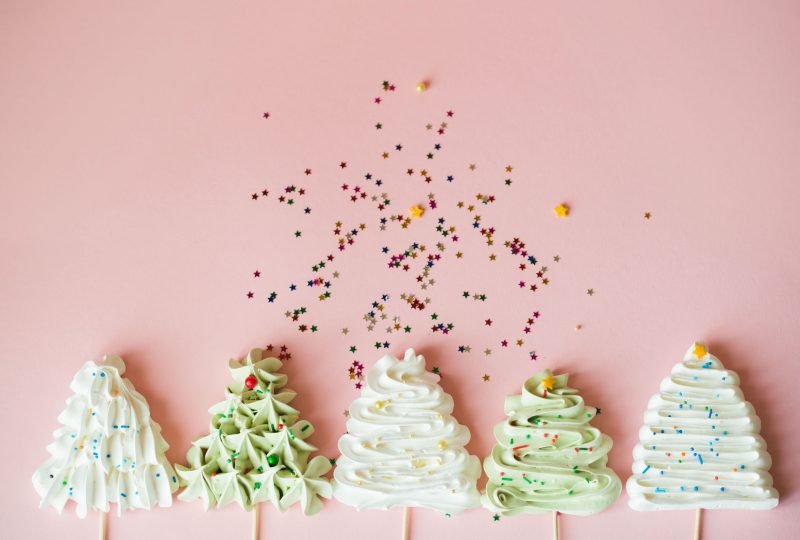 Трафарет для меренги елка