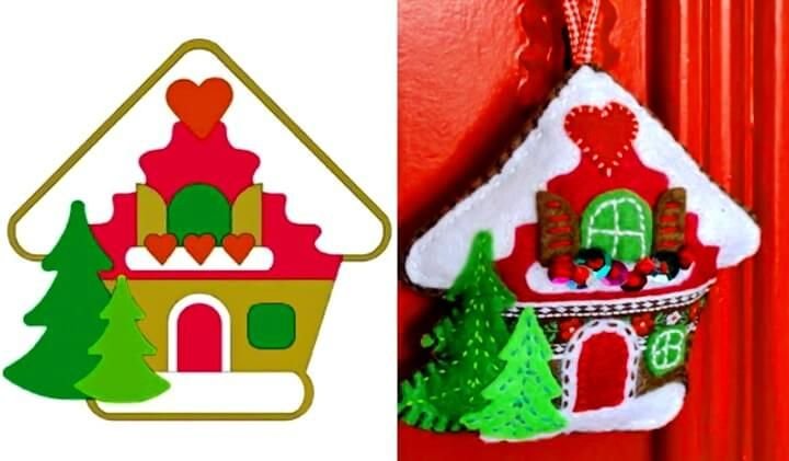 Домик из фетра