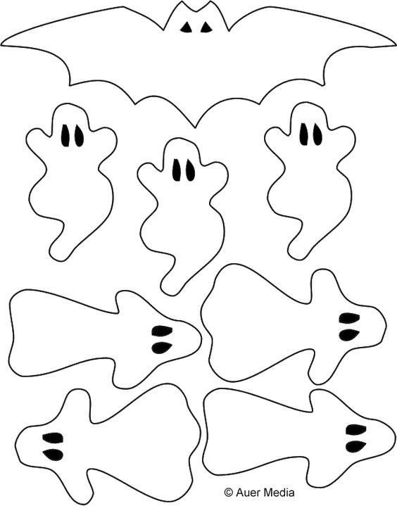 Поделки на Хэллоуин шаблоны