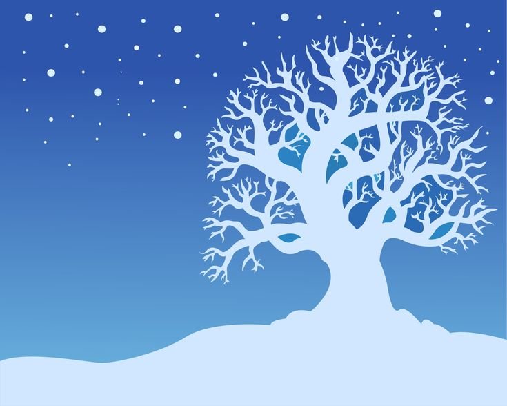 Сказочное зимнее дерево