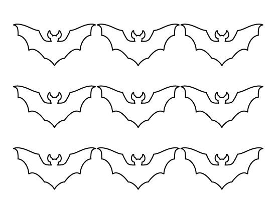 Летучая мышь трафарет