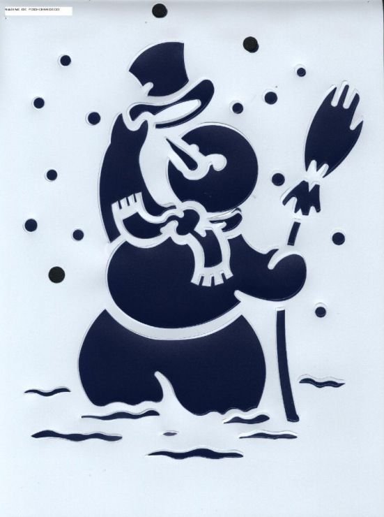 Новогодние трафареты на окна для краски