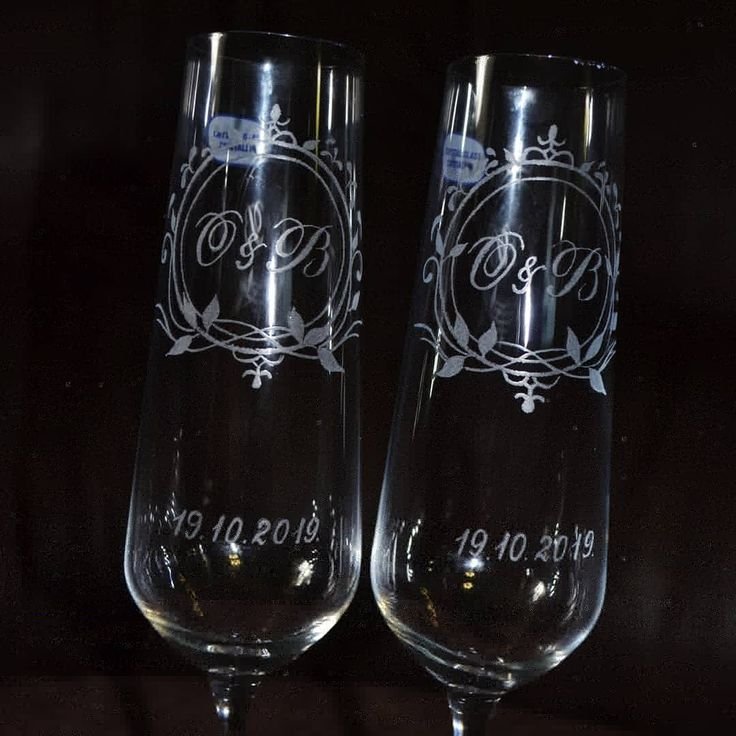 Гравировка на фужерах