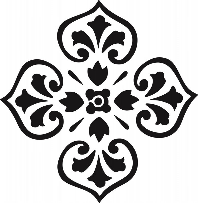 Орнаменты и узоры трафареты