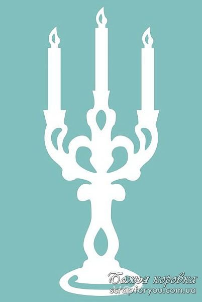 Подсвечник трафарет
