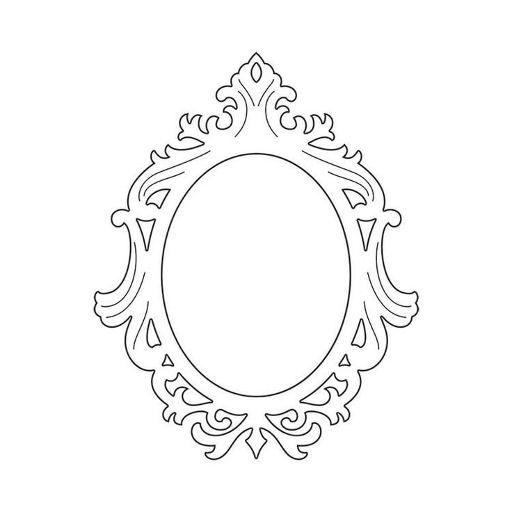 Овальная рамка для вырезания