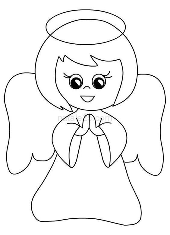 Шаблон ангела для детей