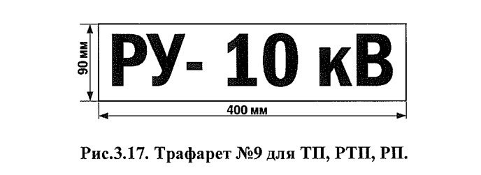 Трафарет для маркировки