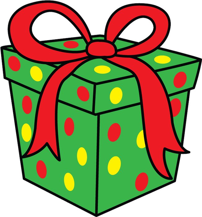 Коробка с подарком мультяшная