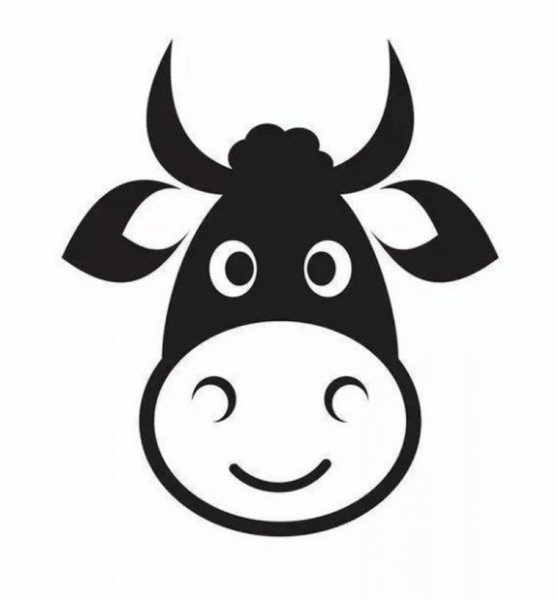 Корова силуэт