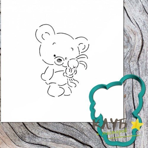 Трафарет для пряника Медвежонок