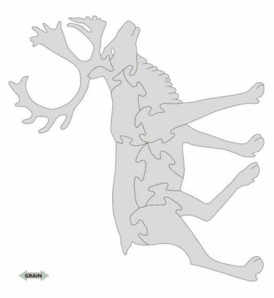 Олень для выпиливания