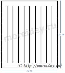 Шаблон для плетения коврика