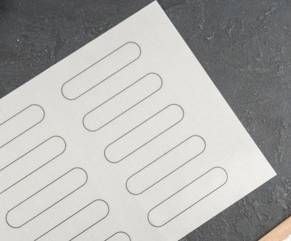 Коврик трафарет для эклеров