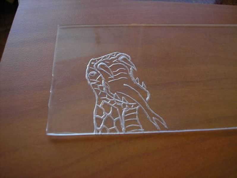 Выжигание на оргстекле
