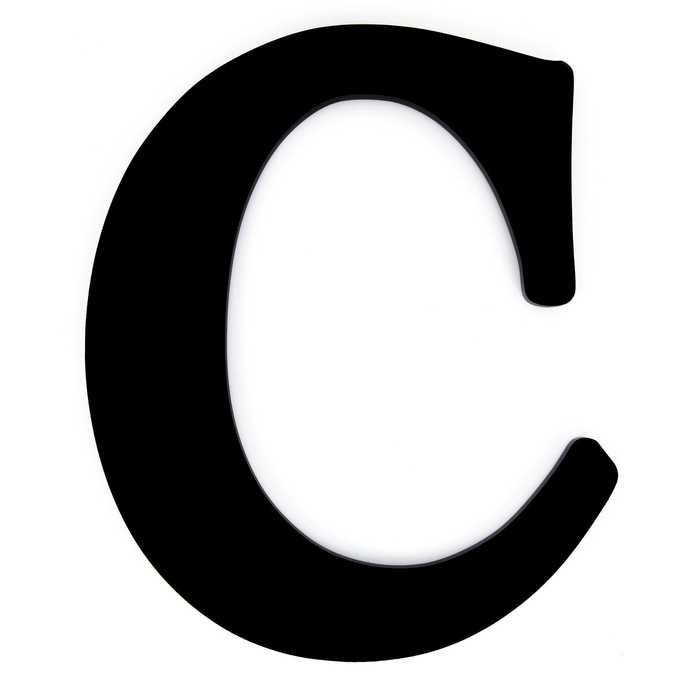 Буквы черные