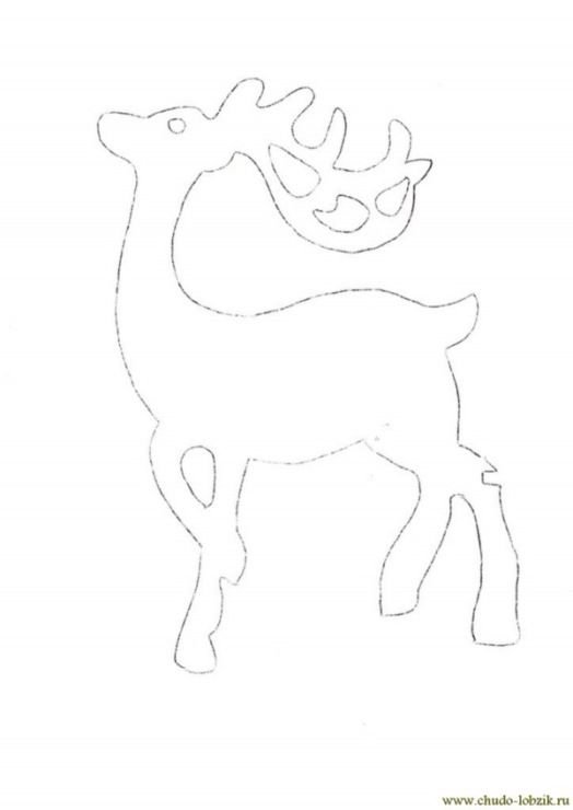Трафарет "олени"