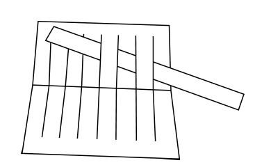 Плетеный коврик из бумажных полосок