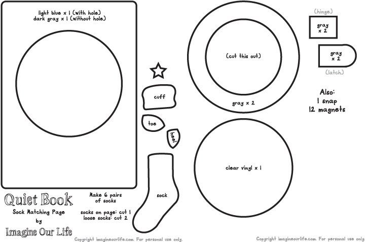 Выкройки для фетровых книжек