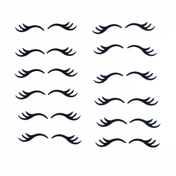 Глаза трафарет