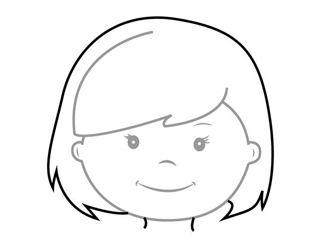 Лицо ангела раскраска для детей