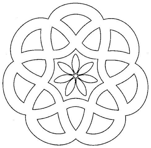 Орнамент для вырезания из бумаги