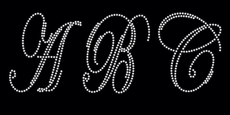 Трафареты из страз