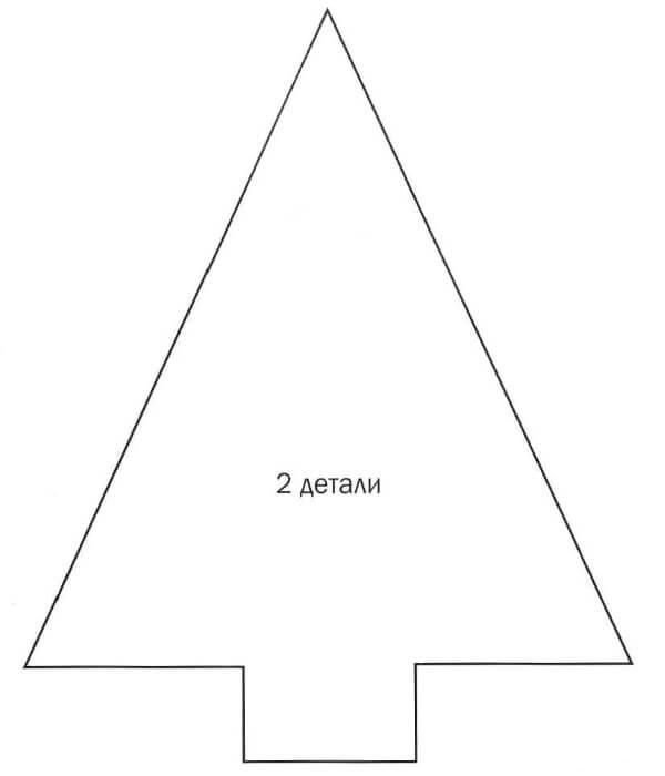 Выкройка елочки