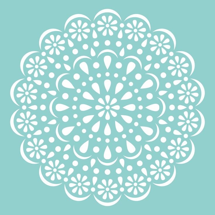 Салфетки вырезание кружева