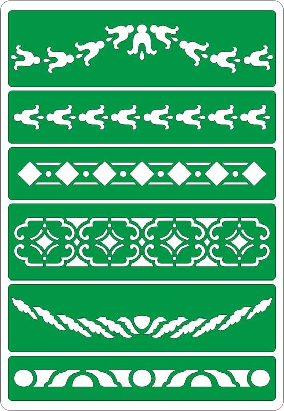 Бордюрные трафареты