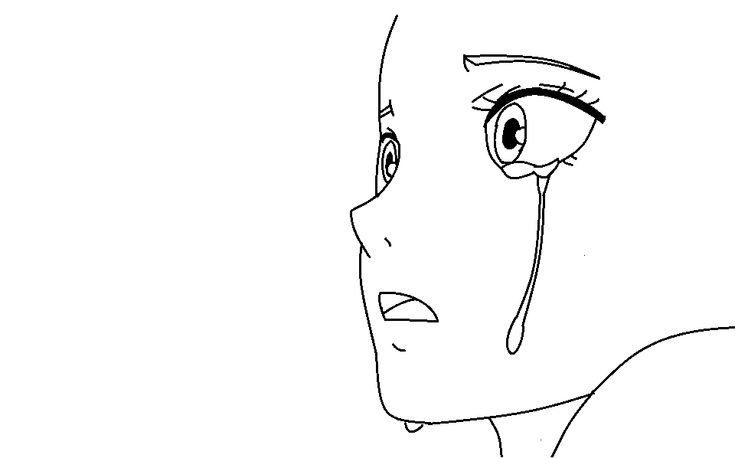 Контур лица аниме