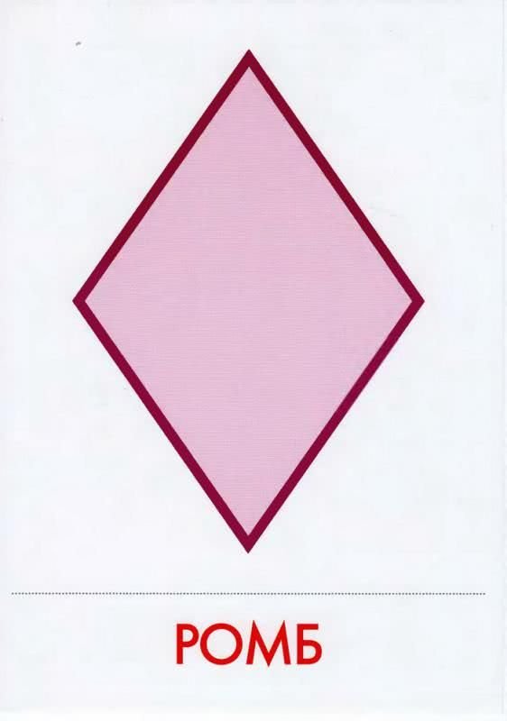 Карточки с геометрическими фигурами