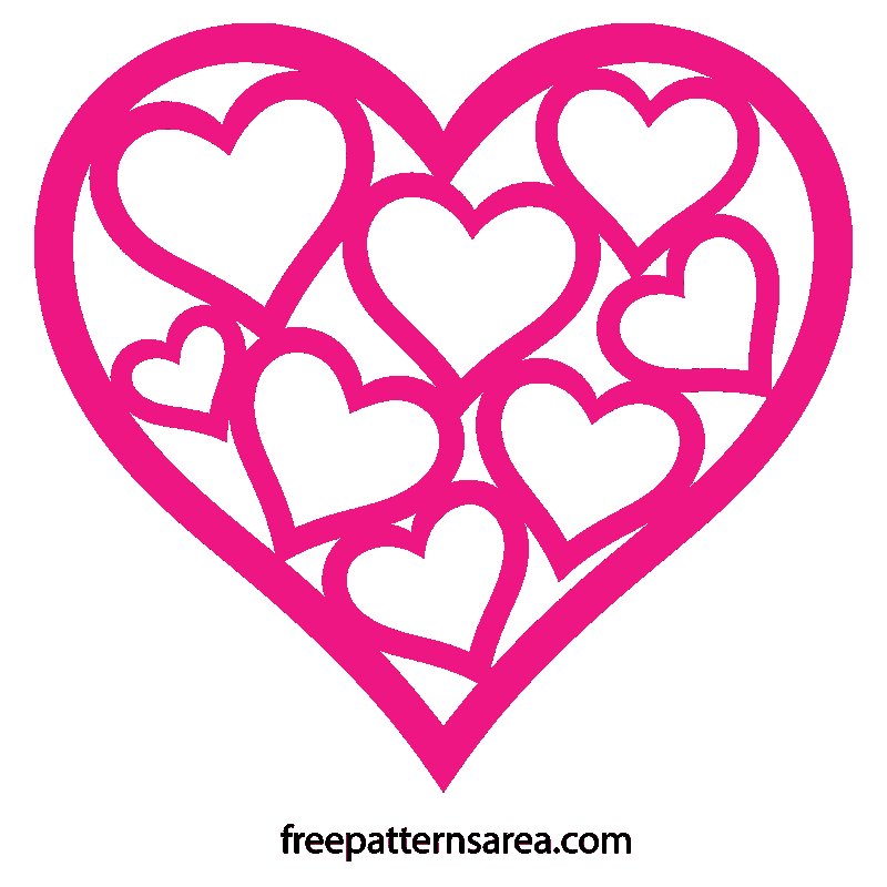Трафарет сердечки