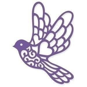 Ажурное вырезание птицы