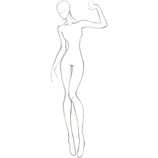 Фигура для эскизов одежды