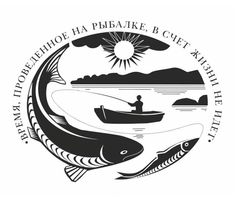 Логотипы на тему рыбалки