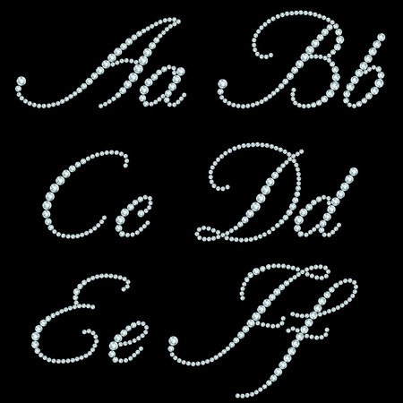 Красивые буквы из страз