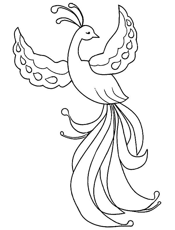 Рисование Жар птица